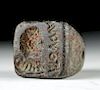 Rare Bactrian Inscribed Stone Stamp of King