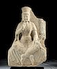 Chinese Ming Stone Stele of Bodhisattva Guanyin