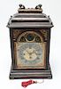 German Mahogany Bracket Mantel Clock 19th C.
