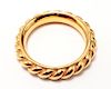 Hermes Paris Gold-Tone Scarf Ring