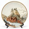 Mettlach German Pottery "Castle" Charger 1108