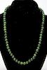 Jade Bead Necklace with 14K Gold-Filled Clasp