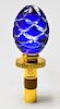 Faberge Imperial Collection Blue Egg Glass Stopper