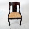 Empire-Style Mahogany Side Chair