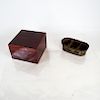 Two Asian Vessels: Box, Caddy