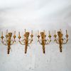 19th C. Neoclassical-Style Gilt Wood Sconces