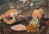 Mario Tozzi (Fossombrone 1895-Saint-Jean-du-Gard 1979)  - Still life with shell and grapes, 1940