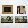 Lot of 4 19th-20th C. Art Works