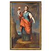 SAINT BARBARA. MEXICO. EARLY 19TH CENTURY. Oil on canvas. 65 x 41 in