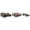 LOT OF THREE PAIRS OF BINOCULARS FOR OPERA. FRANCE, 19TH/20TH CENTURY. Brass, metal and leather. 5.5 in maximun lenght