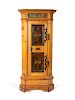 A Northern European Painted Corner Cabinet
Height 68 1/2 x 30 1/2 x depth 22 inches.