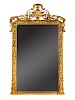 A Portuguese Carved Giltwood Mirror
Height 85 x width 53 inches.