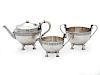An American Silver Bachelor Suite of Three
Height of teapot 7 inches.