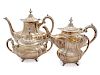 An American Silver Four Piece Tea and Coffee Service
Height of coffee pot 9 inches.