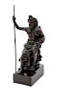 A Bronze Figure of Zeus the Father of Gods
Height 10 inches.