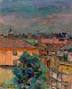 Herman Rose
(American, 1909-2007)
Roofs of Rome, 1962