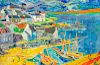 Roger Bezombes
(French, 1913-1994)
Audierne, Harbor Town
oil on panel
signed and titled on verso
25 1/2 x 38 1/2 inches.