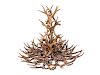 A Faux Antler Nine-Light Chandelier
Height 48 x diameter 58 inches.
