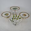Lot of 4 Porcelain Tazzas, Incl. Royal Worcester