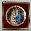 Murano Micro-Mosaic Glass Madonna and Child