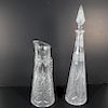 Baccarat, France - Cut Crystal Pitcher & Decanter