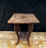 CARVED WOOD TABLE 