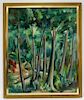Isidor Ascheim Modernist Forest Landscape Painting