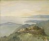 Maurice D. Lucas View of Capri Landscape Painting