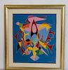 Chaim Gross. Signed Enamel Painting / Composition