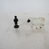 Bronze Miniature Sculpture & a Lamb Bank
