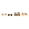 A Collection of Ladies Small Stud Earrings in 14K