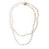 A Ladies Baroque Pearl Necklace with 14K Clasp