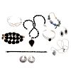 An Assortment of Sterling Silver Gemstone Jewelry