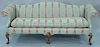 Queen Anne upholstered sofa. lg. 84 in.