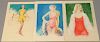 Charles Sheldon (1889-1960), set of three Illustration Glamour portraits, two swimsuits and one tennis, unsigned. 13 3/4" x 10 1/4".