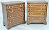 Pair of Bachelors chests. ht. 28 in., wd. 26 in.