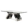 PAUL EVANS; DIRECTIONAL Rare Argente dining table