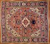 Antique Heriz Carpet, Persia, 10.1 x 11.7