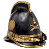 French flaming bomb crested artillery helmet