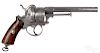 Belgian pin fire revolver