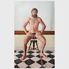 James P. Aponovich (b. 1948): Seated Nude