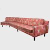 Harvey Probber Sofa with ‘Chrysanthemum’ Fabric by Tillet