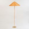 Paavo Tynell Floor Lamp with Wicker Shade, Model 9602, for Gubi 