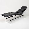 Eames Coated Metal and Leather 'Billy Wilder' Chaise