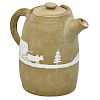 PISGAH FOREST Cameo ware coffee pot