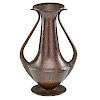 S. TIMMINS & CO. Large hammered copper vase