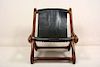 Mid Century Modern Cocobolo Don Shoemaker Sling Leather Chair