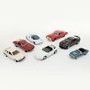Lote de autos a escala. Consta de: a) Ford Mustang GT 1968, Rojo, AutoArt, 1:18 b) Chevrolet Camaro SS 1967, Azul, Motormax. Piezas: 7