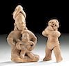 Lot of 2 Colima Pottery Figures