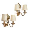 FRENCH Pair of sconces